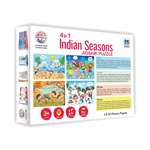 Ratnas 4 in 1 Indian Seasons Jigsaw Puzzle for Kids- Set of 4 